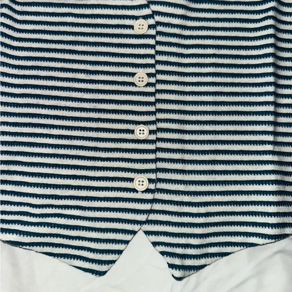 ZARA CROCHET STRIPED VEST - Picture 2 of 5